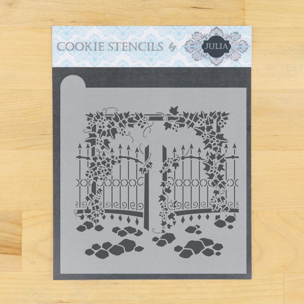 Garden Gate Dynamic Duos Background Cookie Stencil