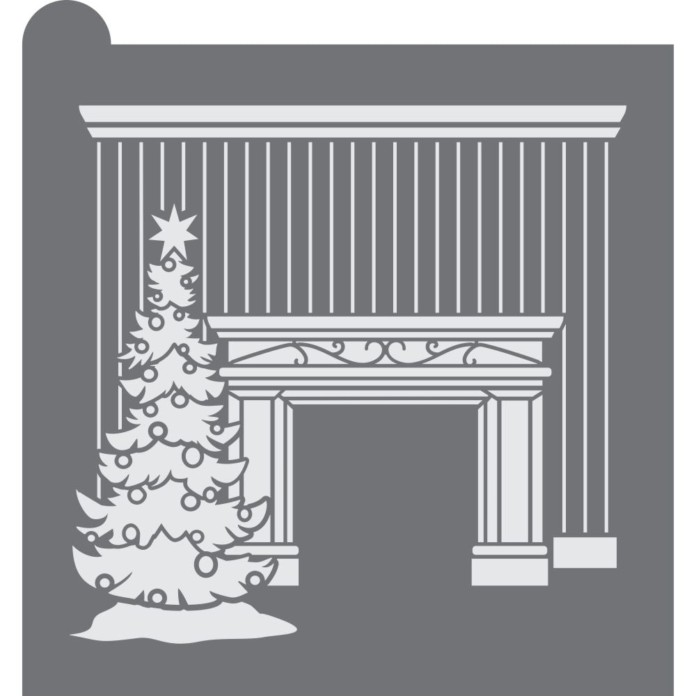 Holiday Parlor Dynamic Duos Background Cookie Stencil