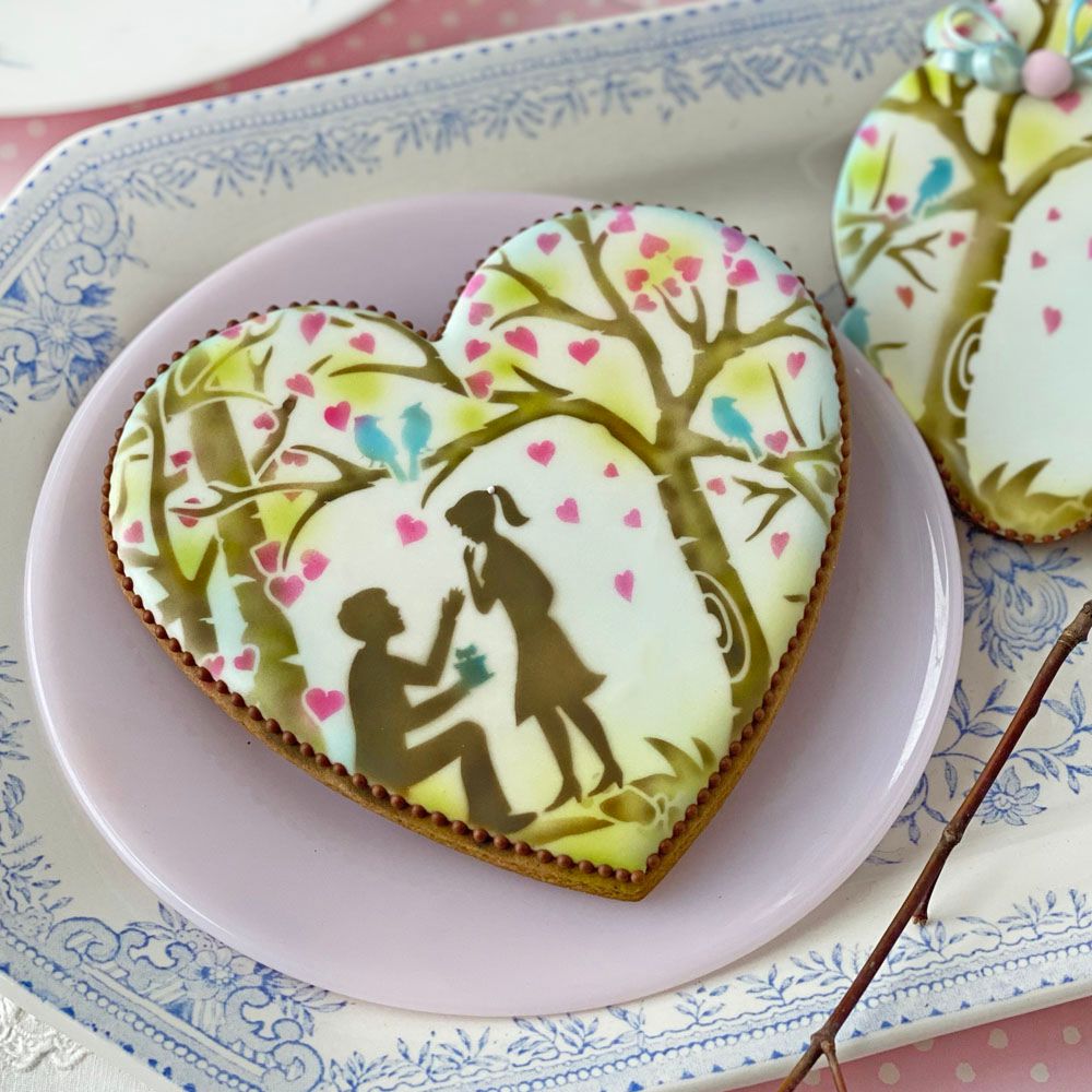 Sweethearts Dynamic Duos Cookie Stencil Set