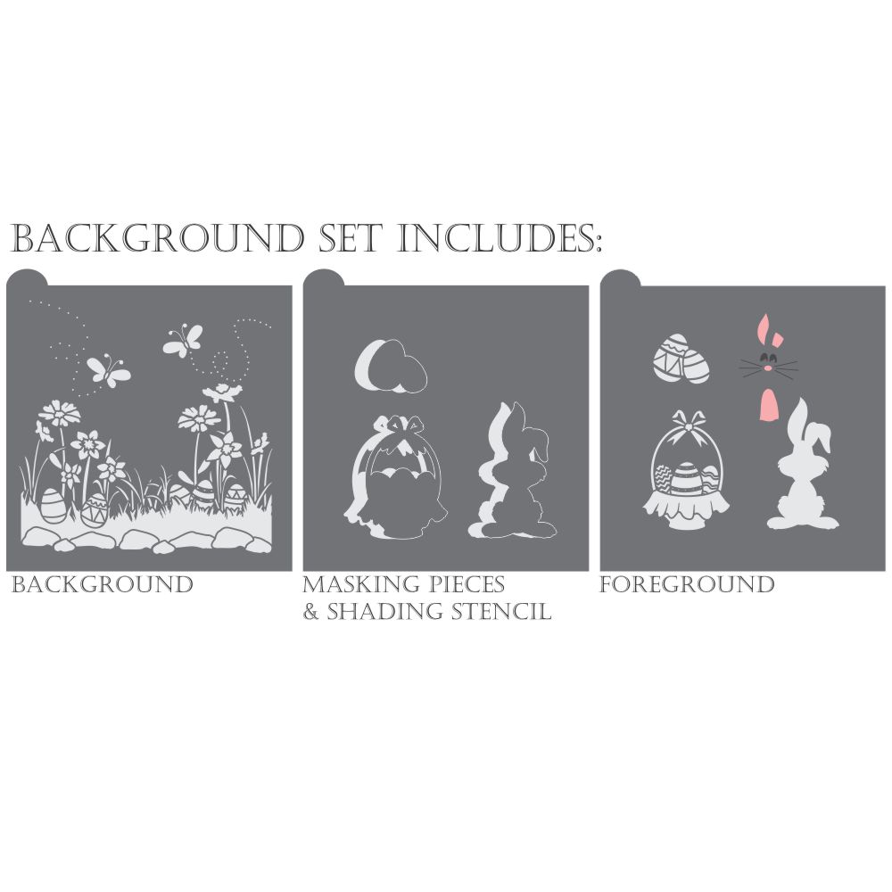 Hopping Into Spring Dynamic Duos Cookie Stencil Set