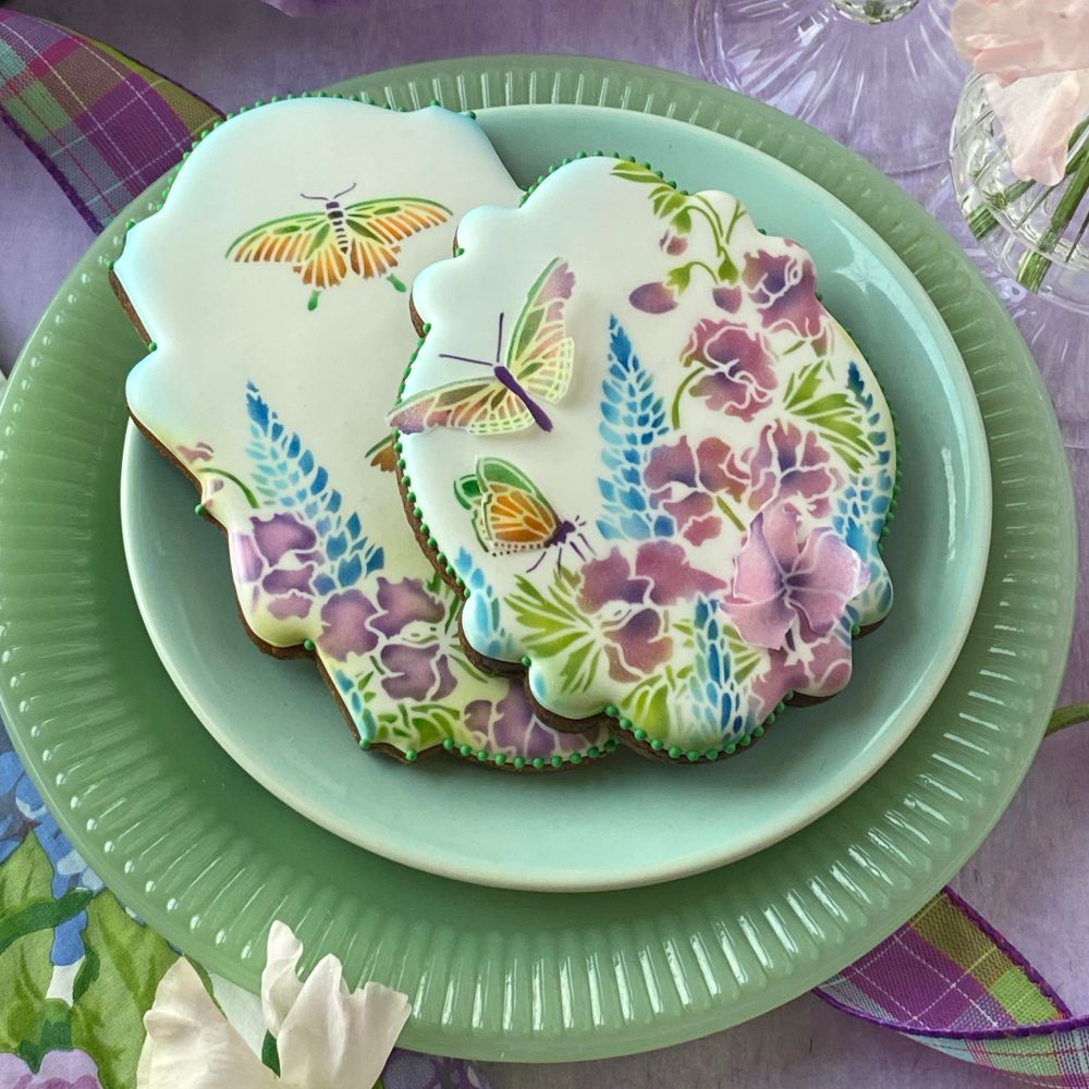 Pretty As A Flower Dynamic Duos Cookie Stencil Set