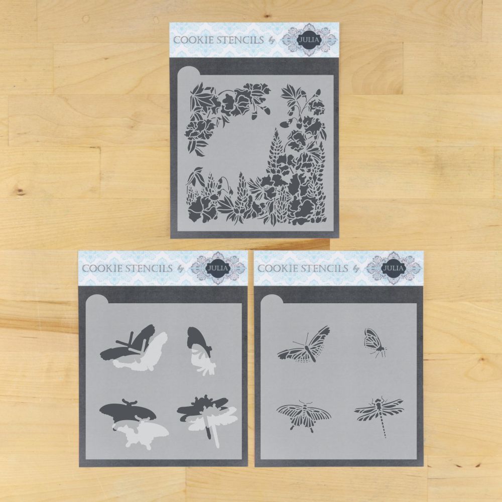 Pretty As A Flower Dynamic Duos Cookie Stencil Set