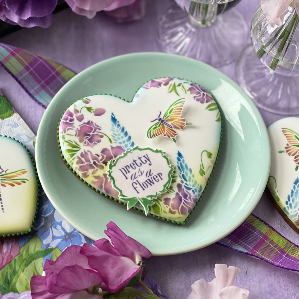 Pretty As A Flower Dynamic Duos Cookie Stencil Set