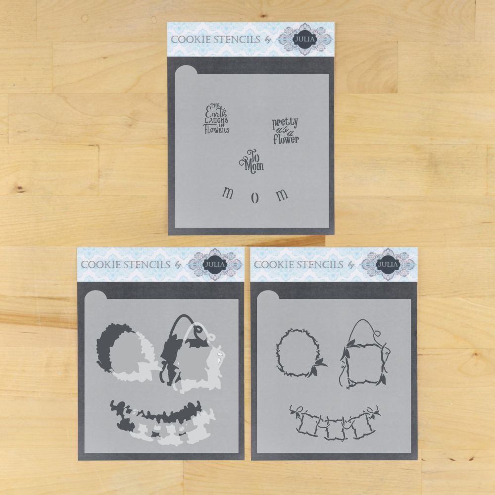 Pretty As A Flower Dynamic Duos Cookie Stencil Set