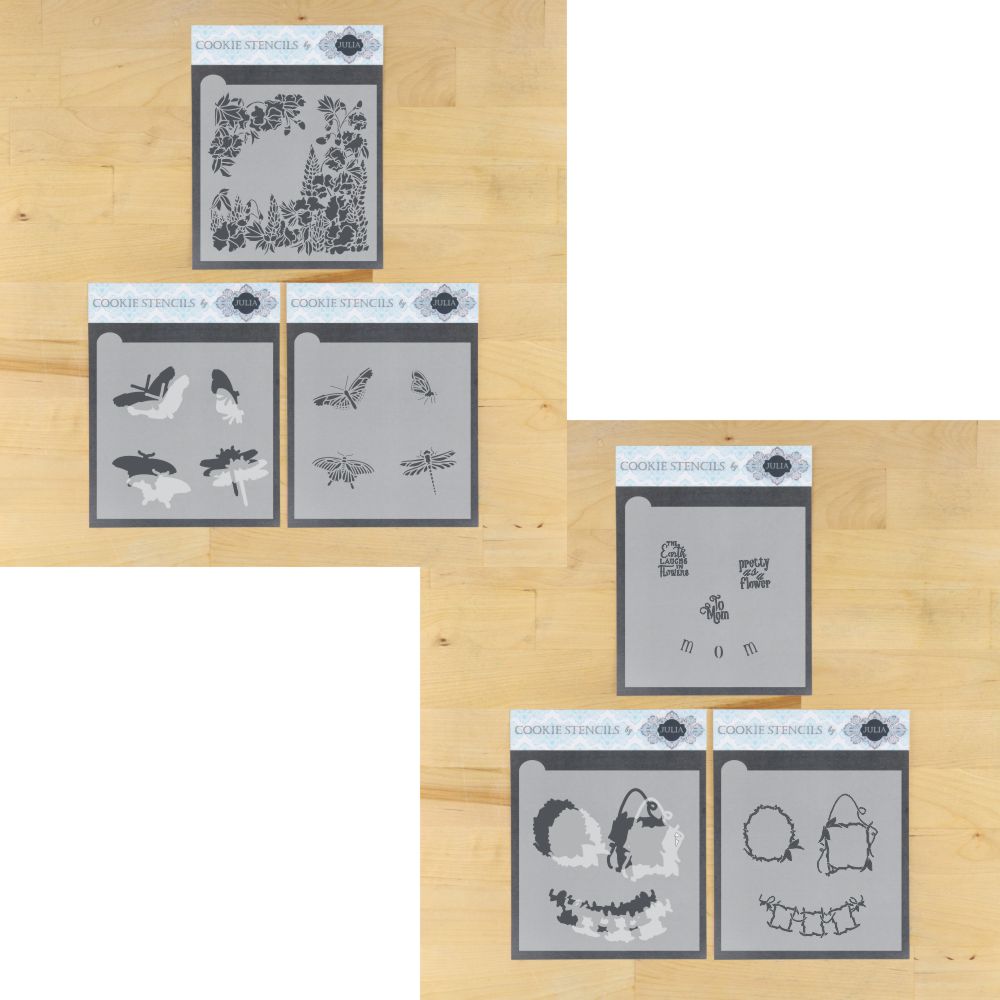 Pretty As A Flower Dynamic Duos Cookie Stencil Set