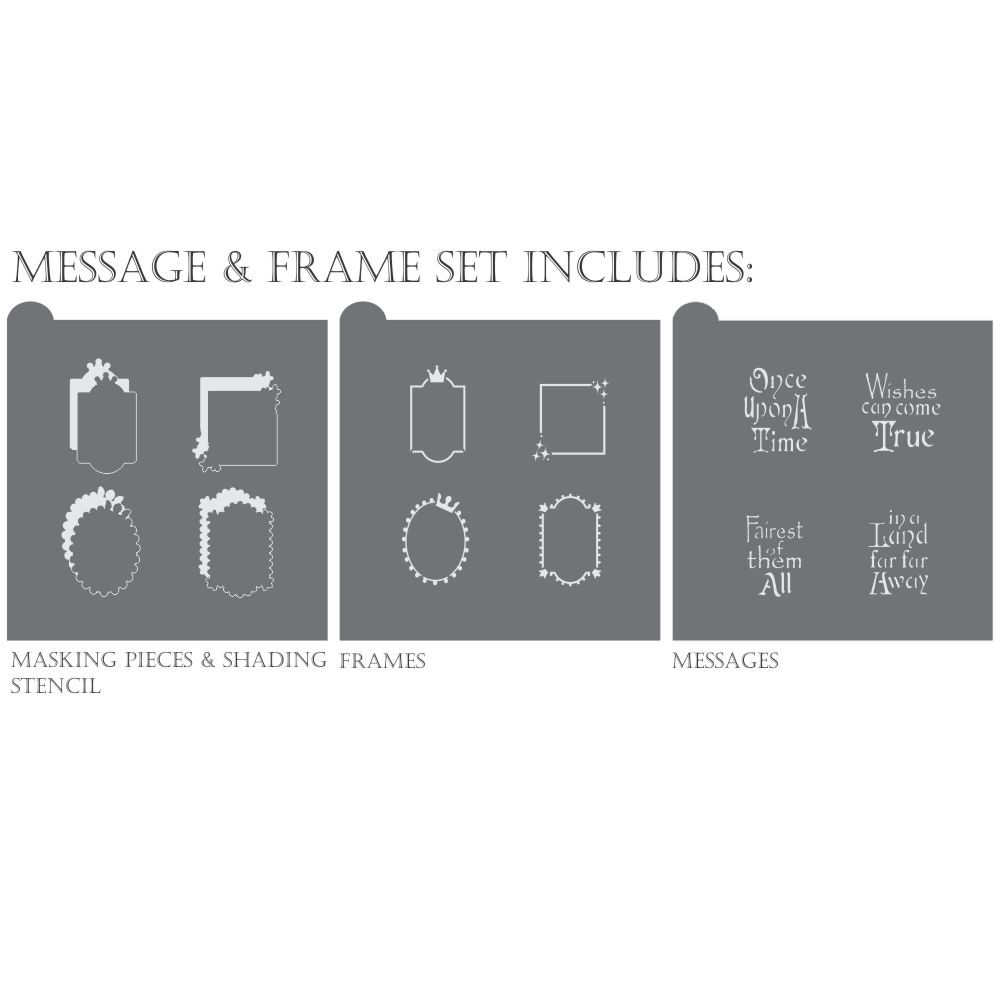 Fairest of Them All Dynamic Duos Cookie Stencil Set