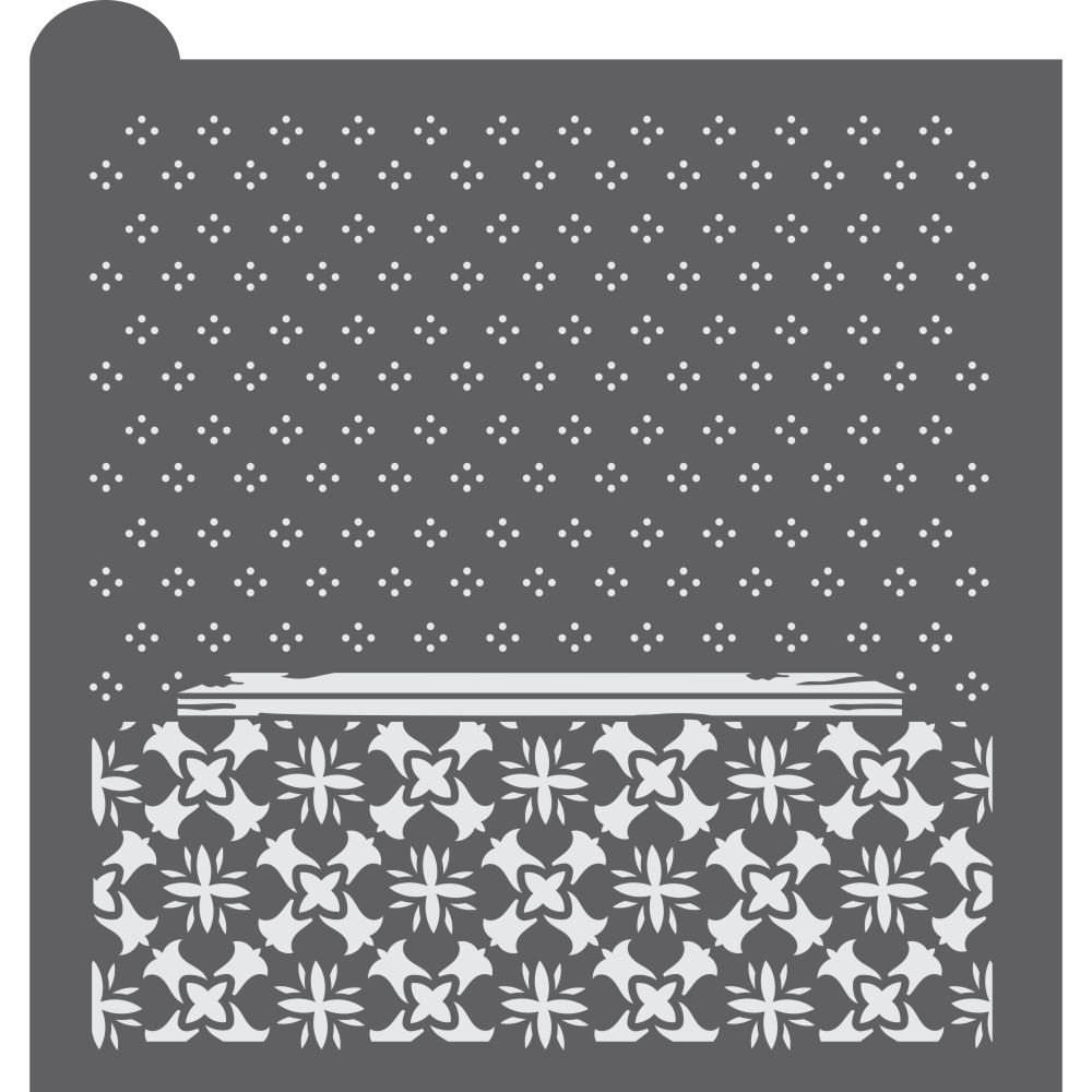 Mexican Tile Dynamic Duos Background Cookie Stencil