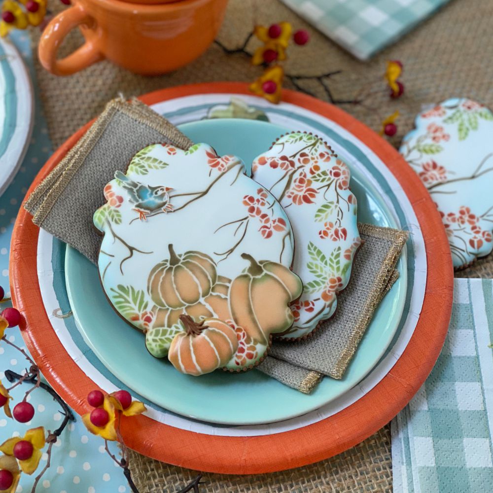 Birds and Bittersweet Dynamic Duos Fall Cookie Stencil Set