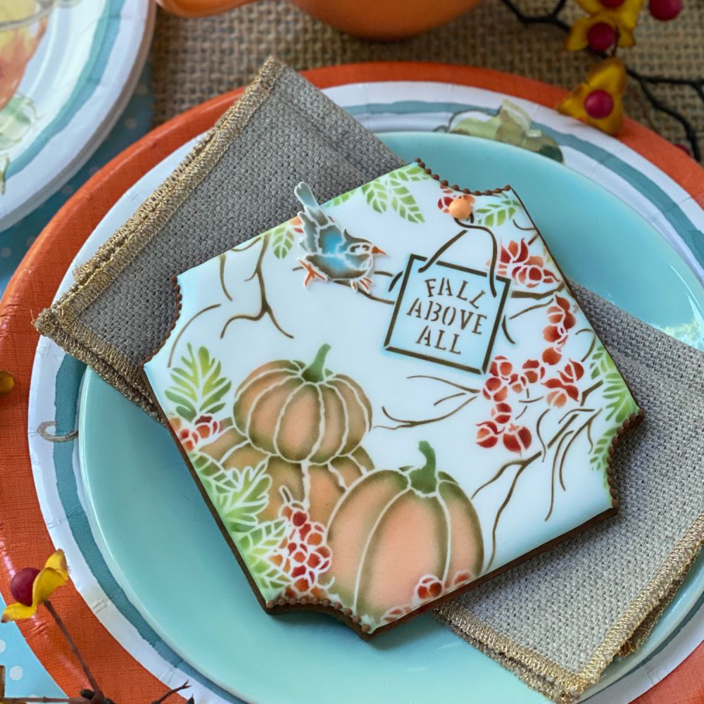 Birds and Bittersweet Dynamic Duos Fall Cookie Stencil Set