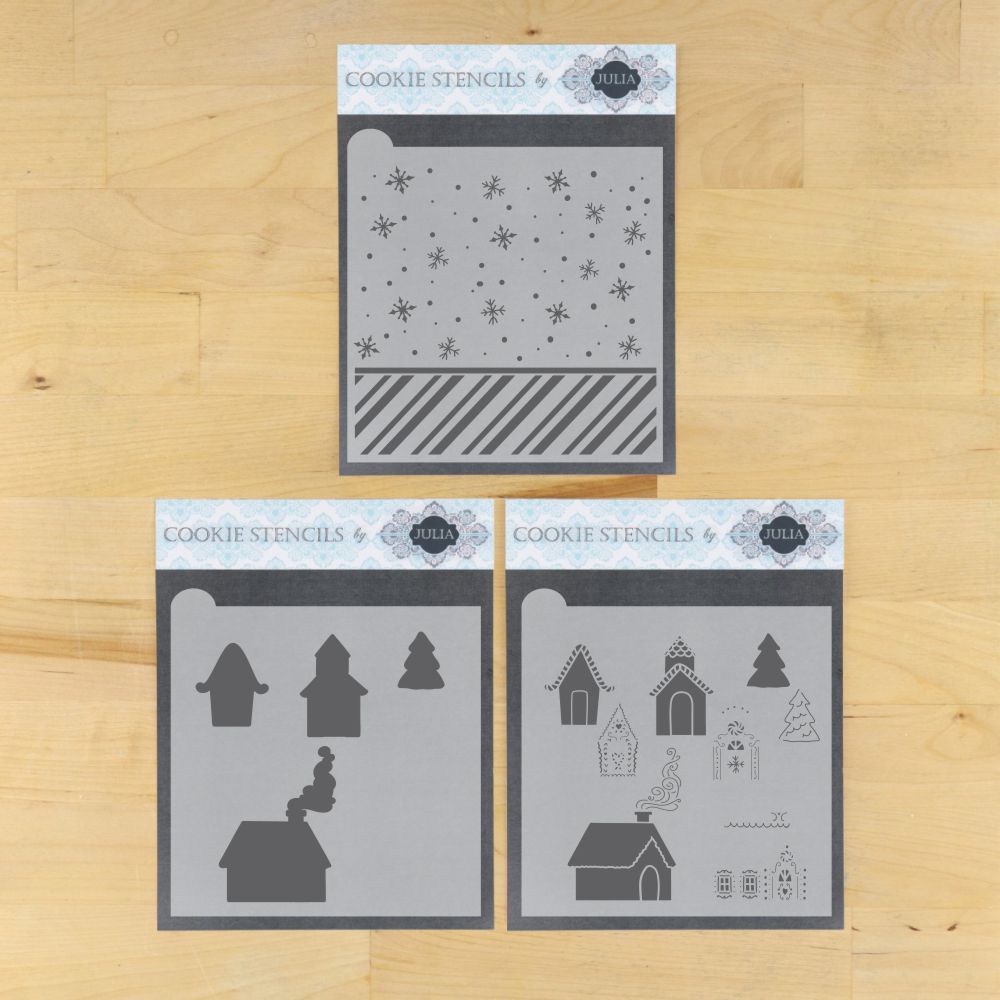 Gingerbread Village Dynamic Duos Cookie Stencil Set