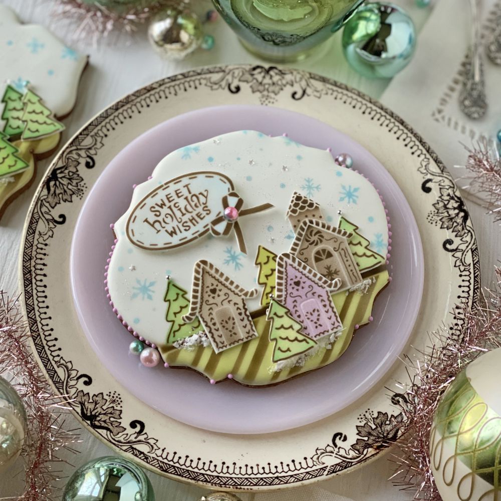 Gingerbread Village Dynamic Duos Cookie Stencil Set