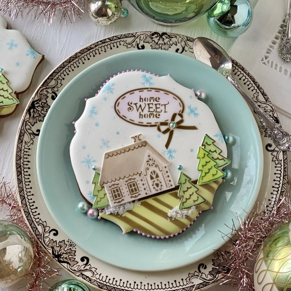 Gingerbread Village Dynamic Duos Cookie Stencil Set