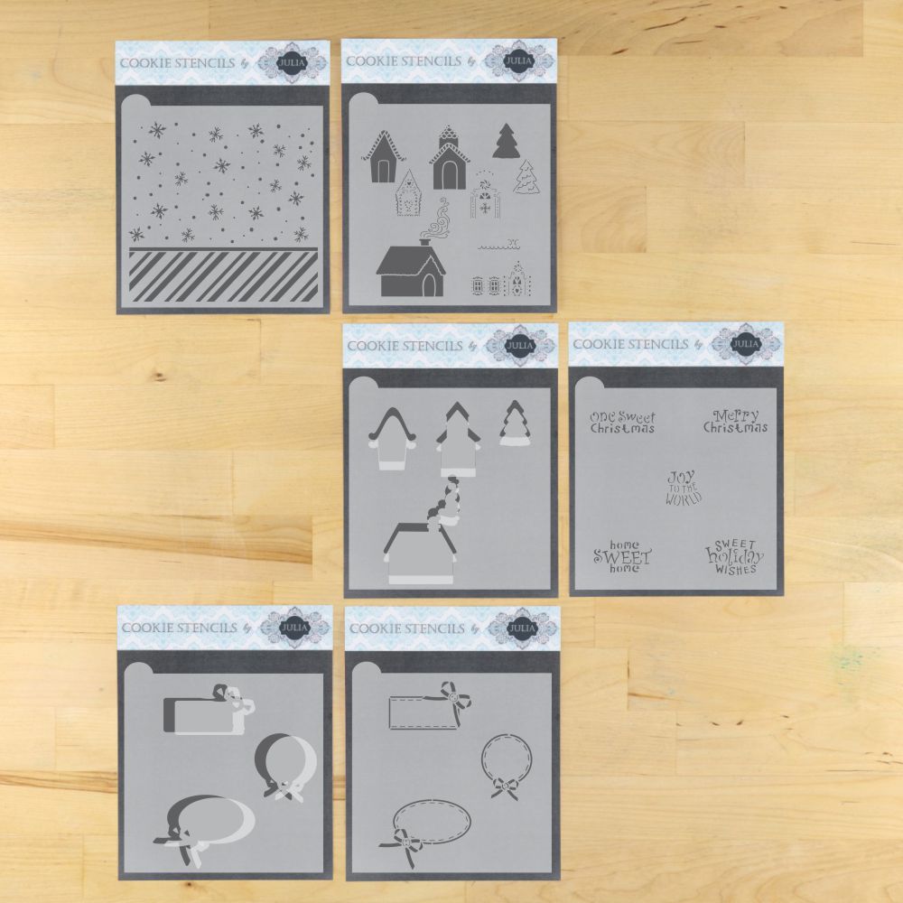 Gingerbread Village Dynamic Duos Cookie Stencil Set