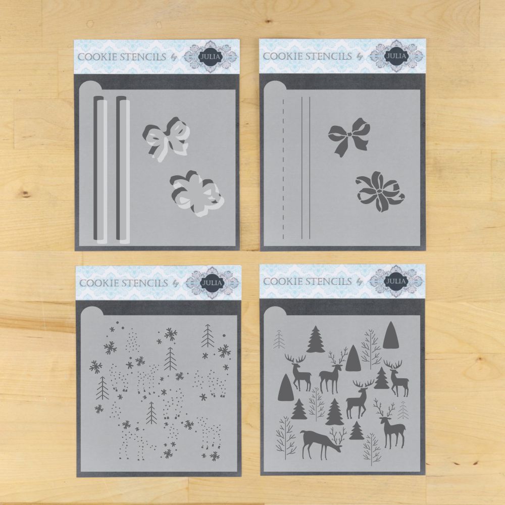 Reindeer Wrap Dynamic Duos Cookie Stencil Set
