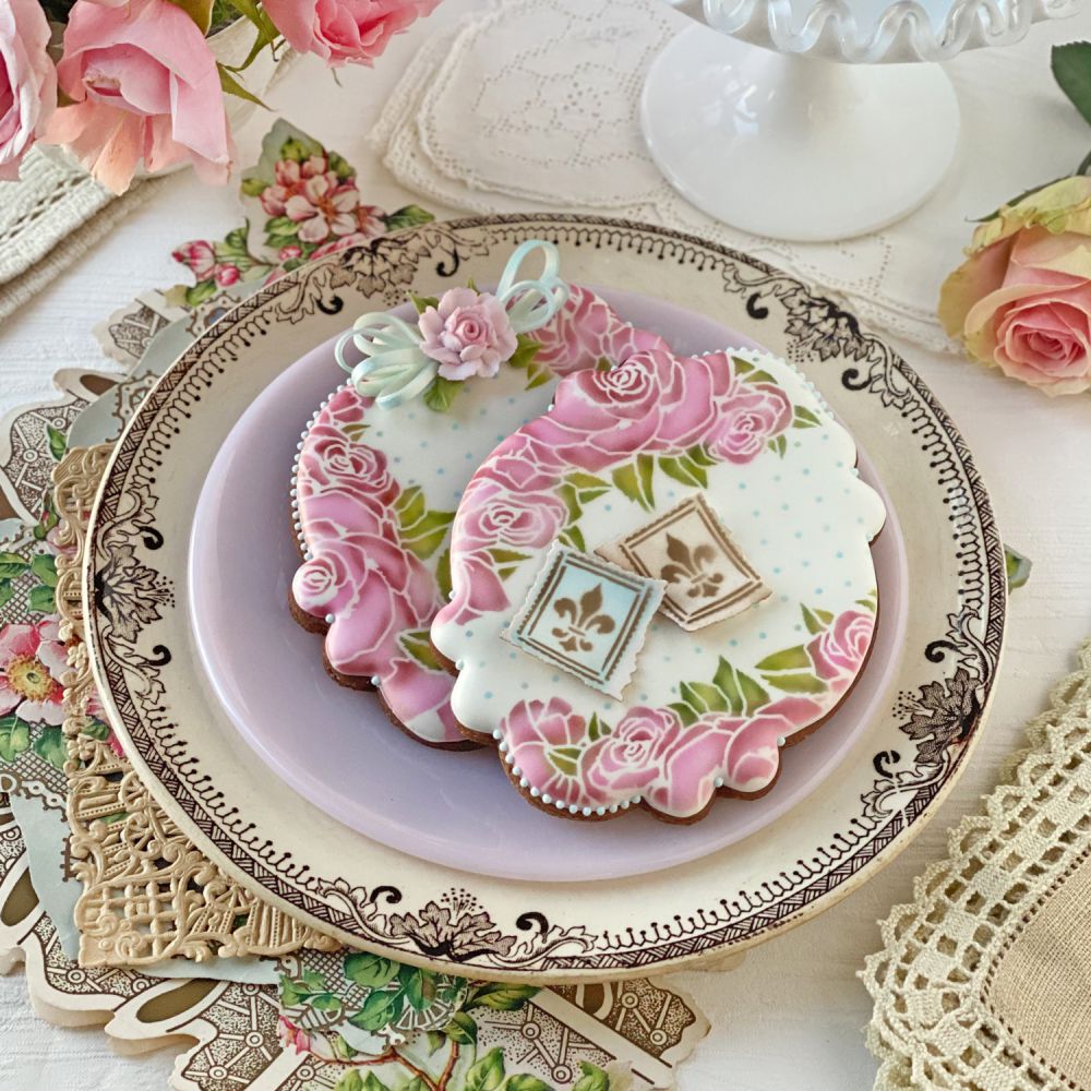 French inspired decorated cookies