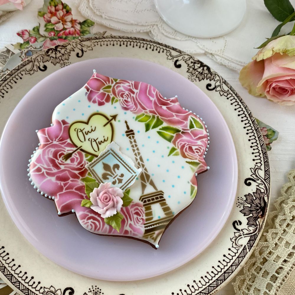 Oui Oui Cookie Decorated by Julia Usher