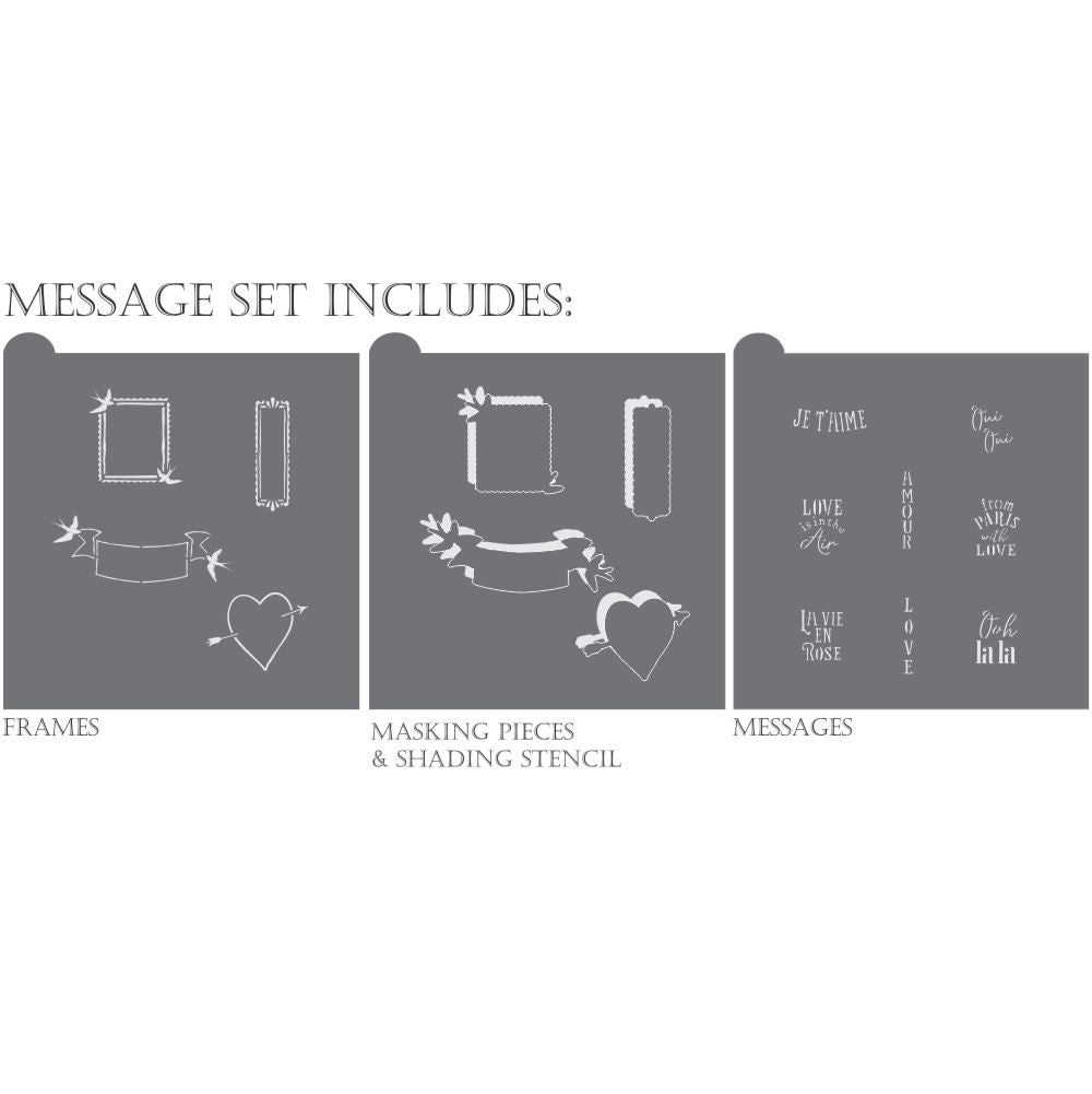 From Paris With Love Dynamic Duos Cookie Stencil Set