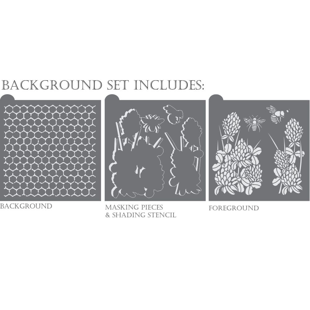 Bees and Blossoms Dynamic Duos Cookie Stencil Set