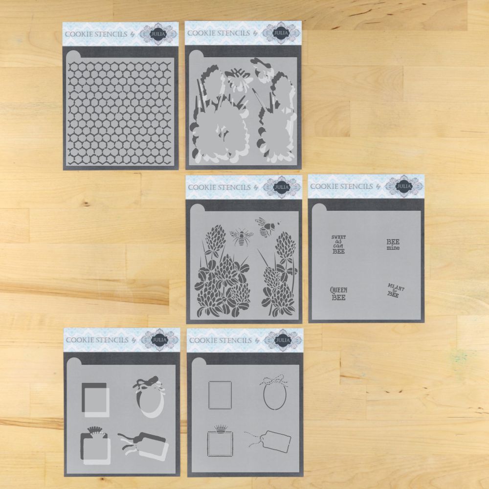 Bees and Blossoms Dynamic Duos Cookie Stencil Set