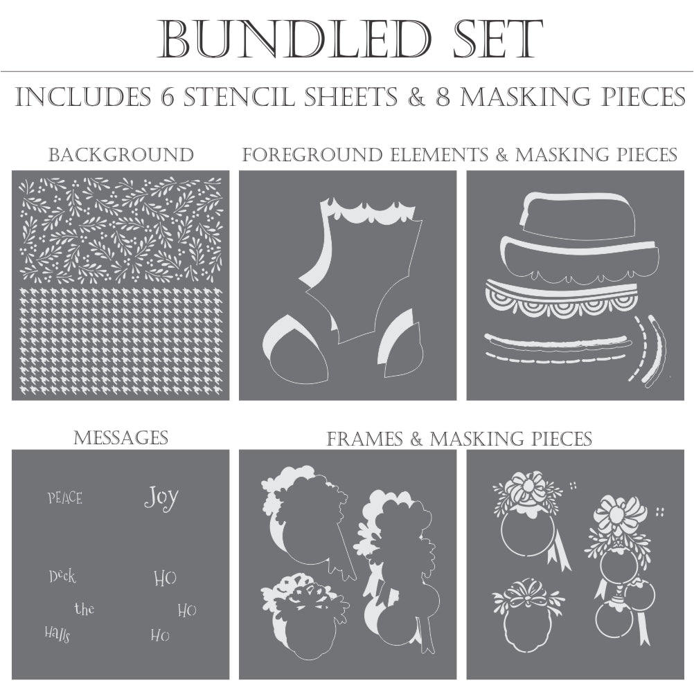 Christmas Stocking Dynamic Duos Cookie Stencil Set