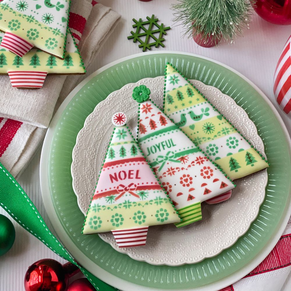 Scandinavian Christmas Tree Dynamic Duos Cookie Stencil Set