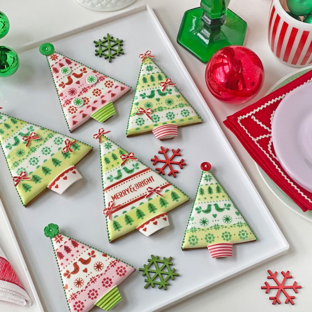 Scandinavian Christmas Tree Dynamic Duos Cookie Stencil Set