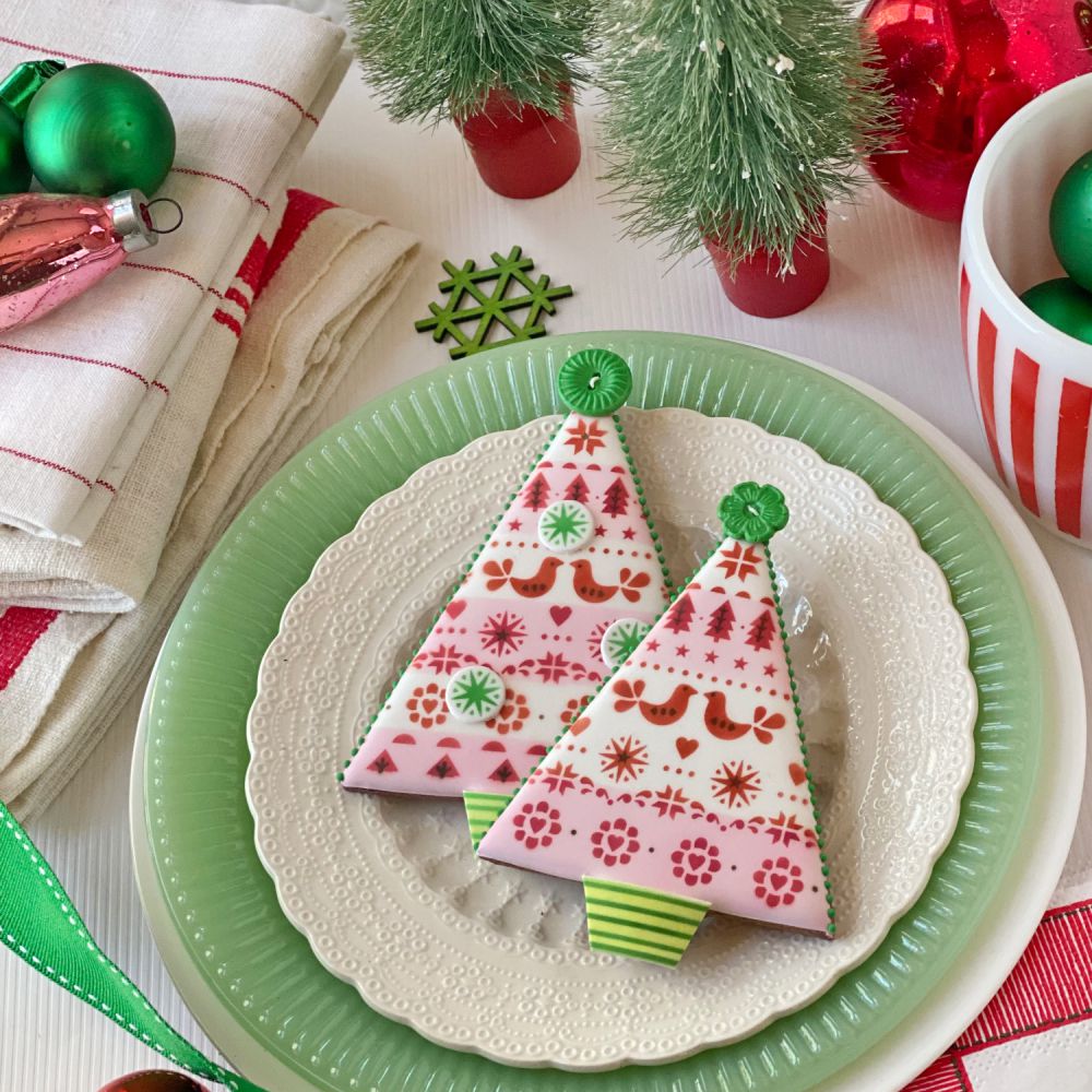 Scandinavian Christmas Tree Dynamic Duos Cookie Stencil Set