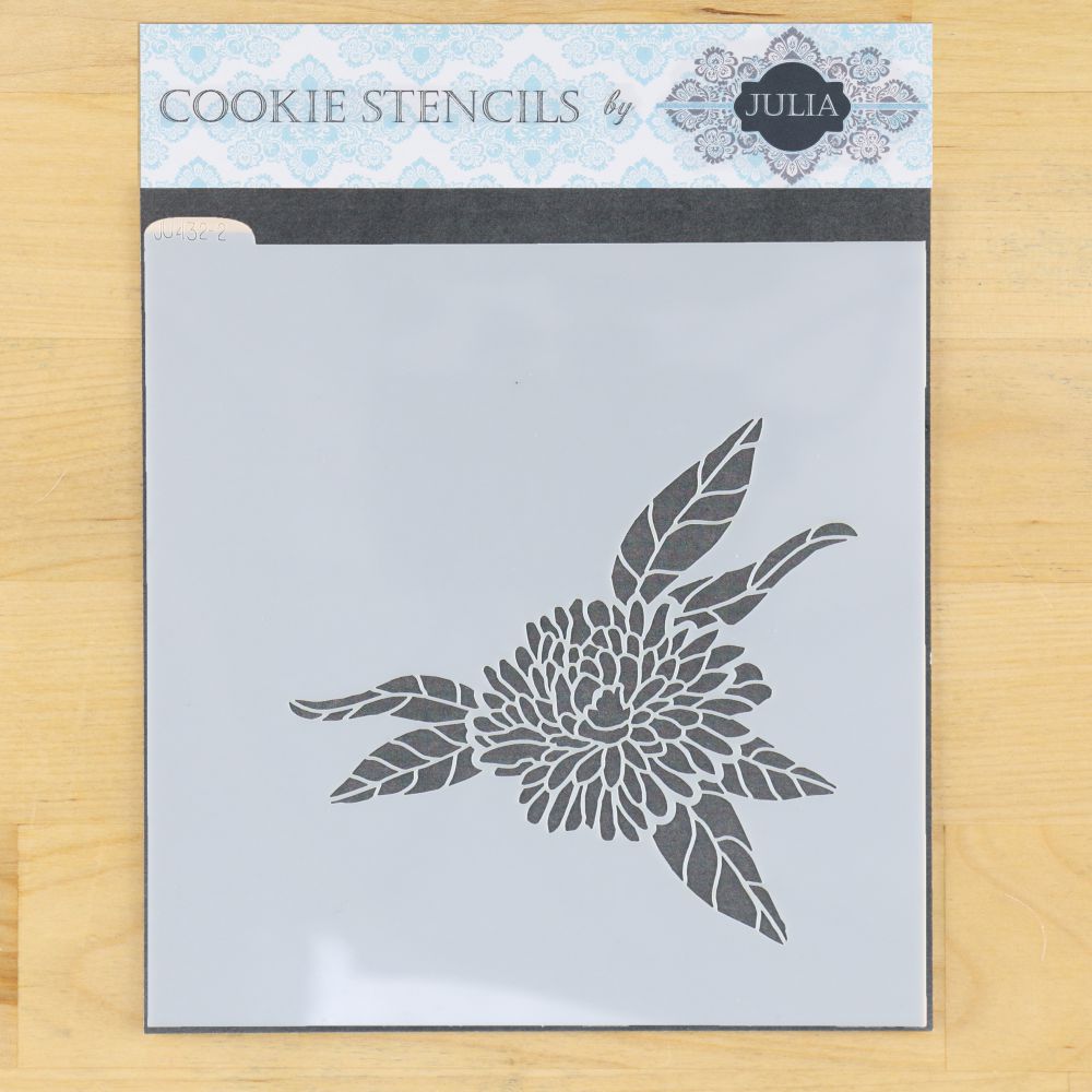 Chrysanthemum Cookie Stencil by Julia Usher