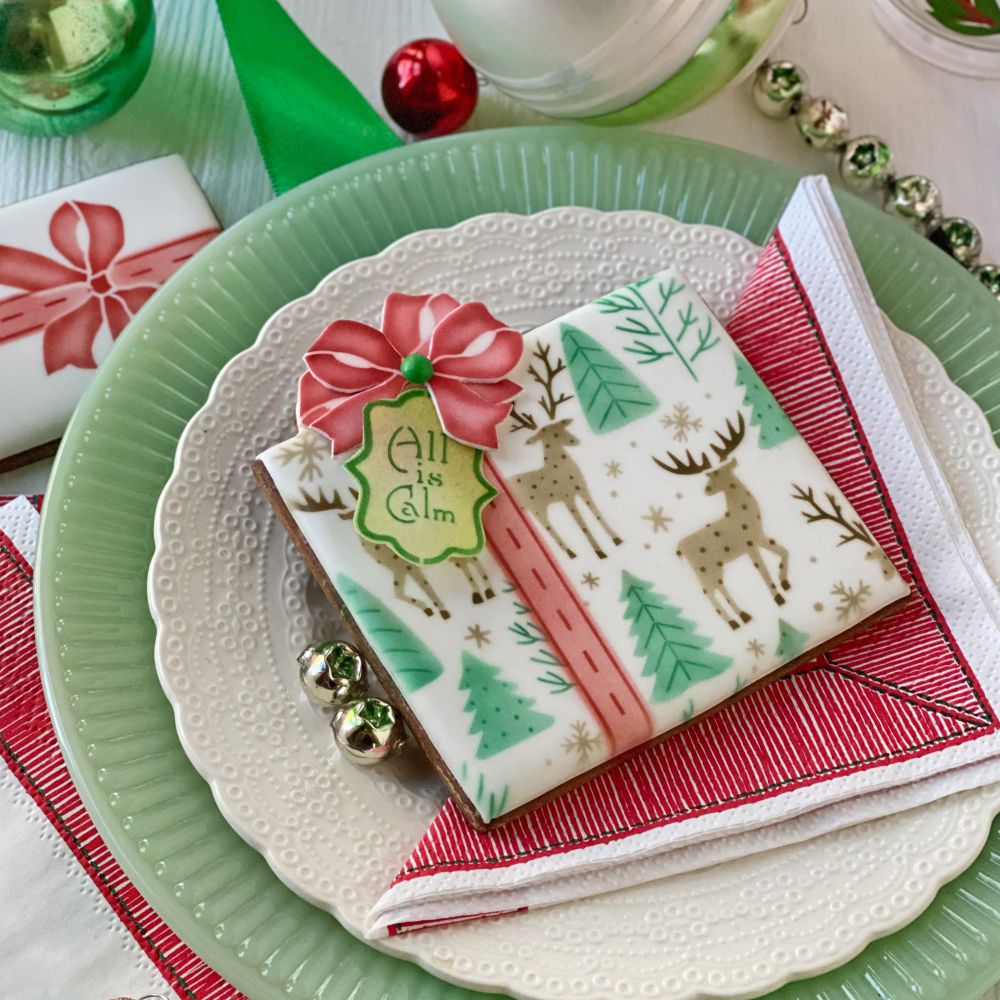 Reindeer Wrap Dynamic Duos Cookie Stencil Set