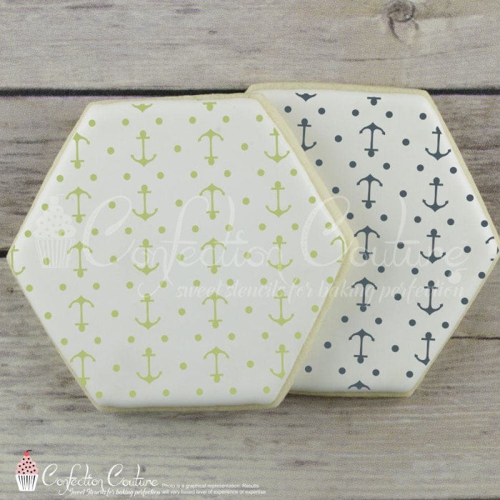 Anchors Background Cookie Stencil Background