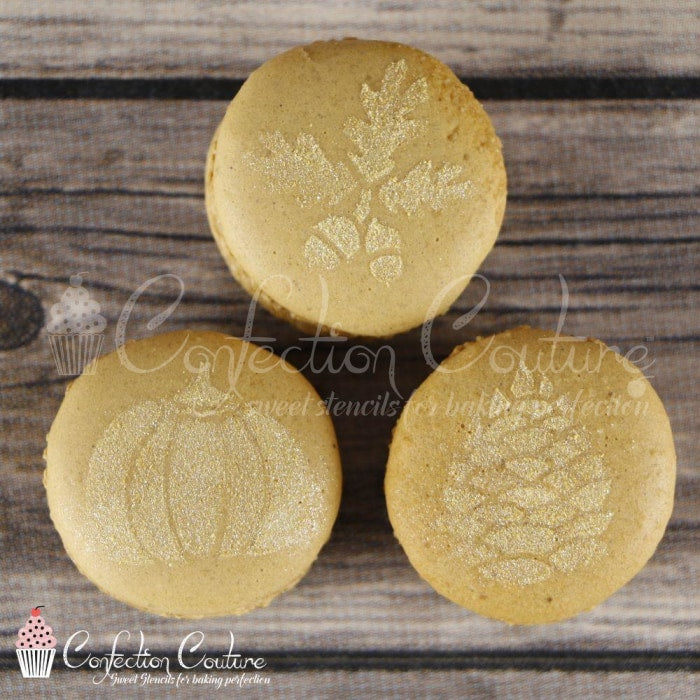 Autumn Round Cookie Stencil 3 Pc Set
