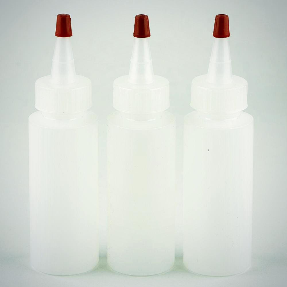 Plastic Bottle with Dropper Tip 2 oz 3 pk