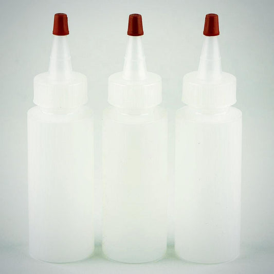 Plastic Bottle with Dropper Tip 2 oz 3 pk