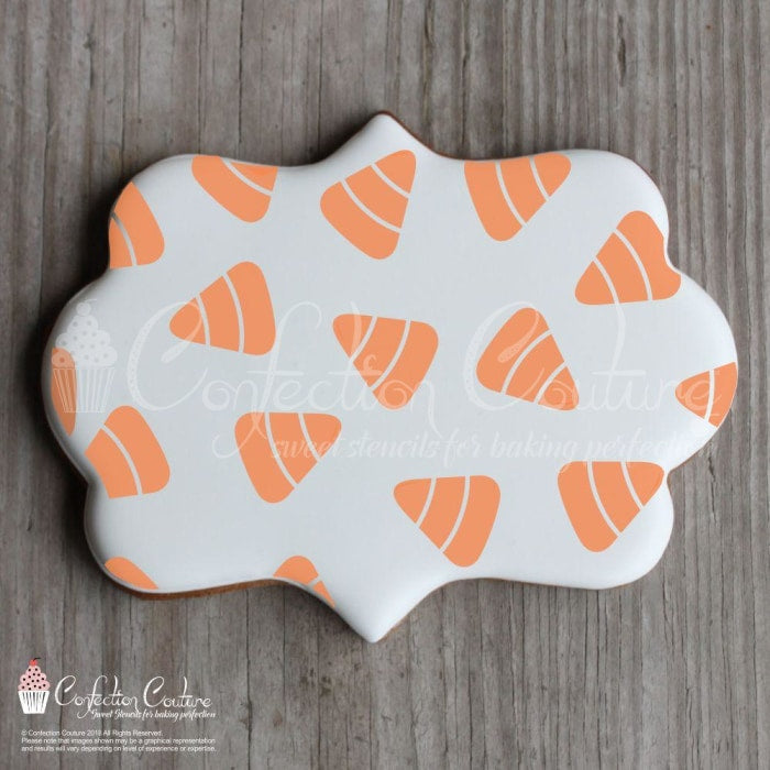 Candy Corn Background Cookie Stencil