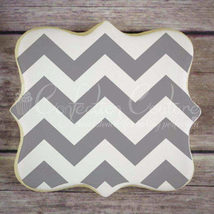 Chevron Background Cookie Stencil Background