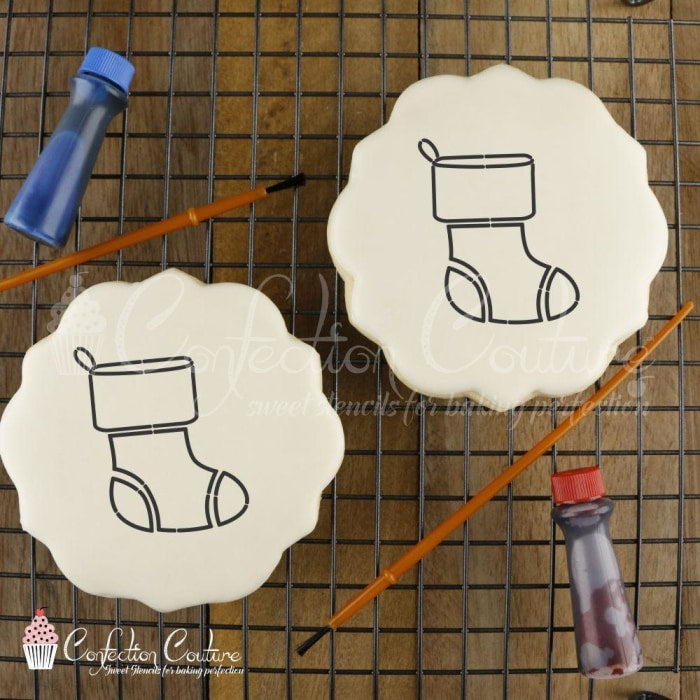 Christmas Stocking Paint Your Own Cookies