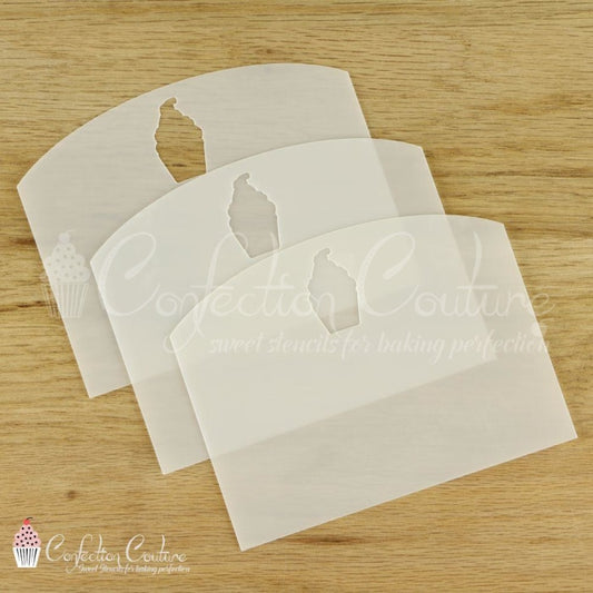 Cookie Stencil Scrapers 3 Pc Set Accessories