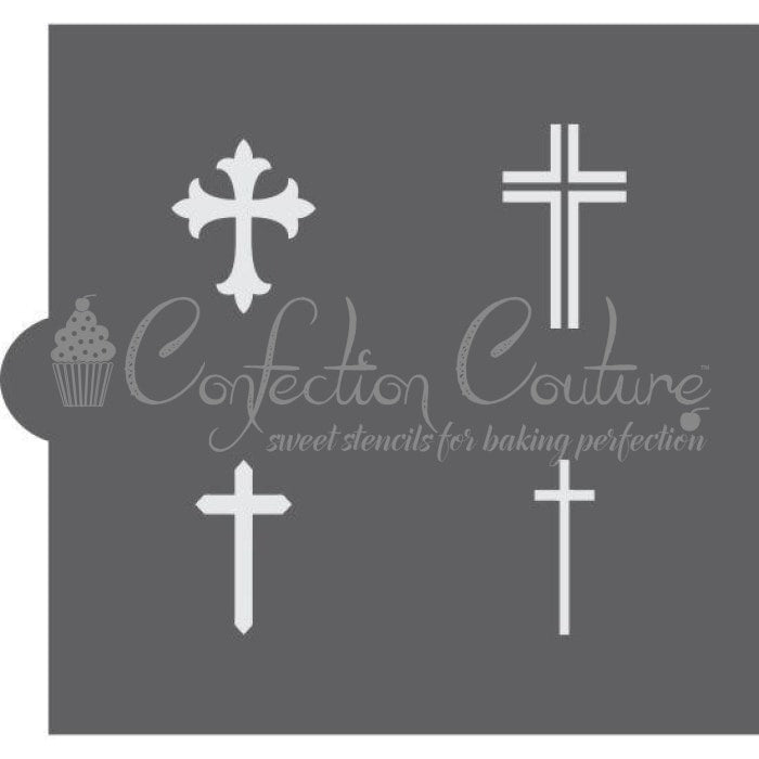 Crosses Accent Cookie Stencil Accents