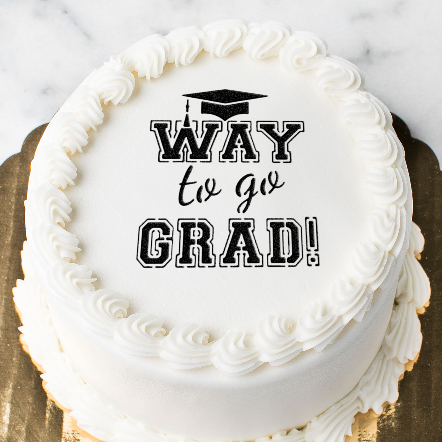 Graduation Cake Top Stencil Trio