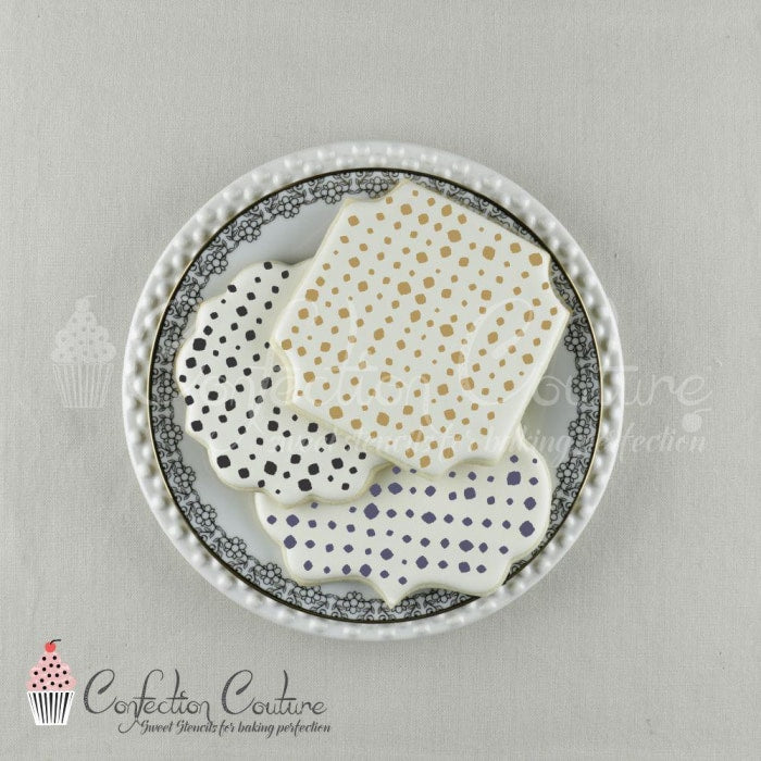 Nolita Dots Background Cookie Stencil Background