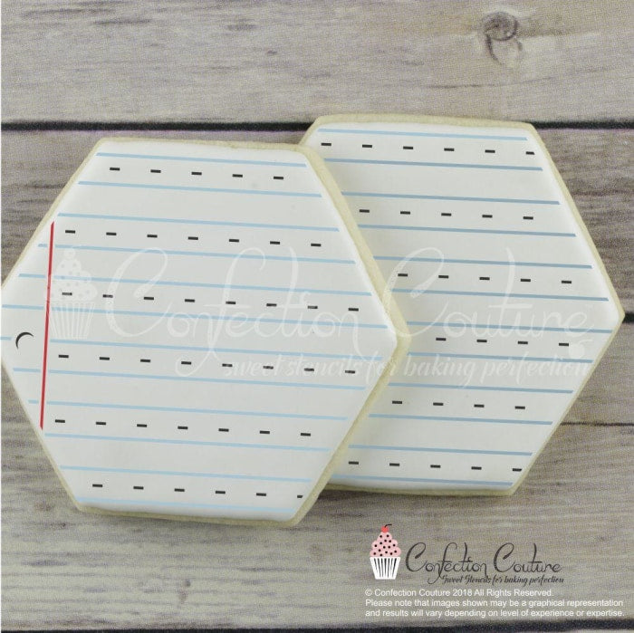 Notebook Paper 2 Overlay Background Cookie Stencil Background