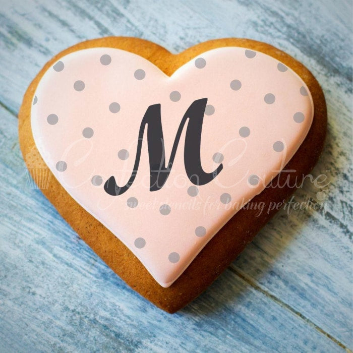 Polka Dot Background Cookie Stencil Background
