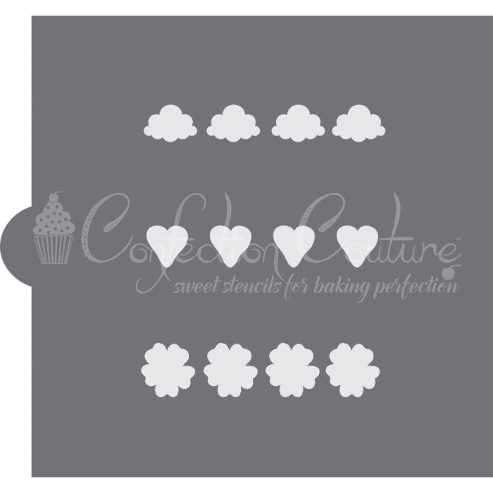 Valentines Paint Palette Cookie Stencil Pyo
