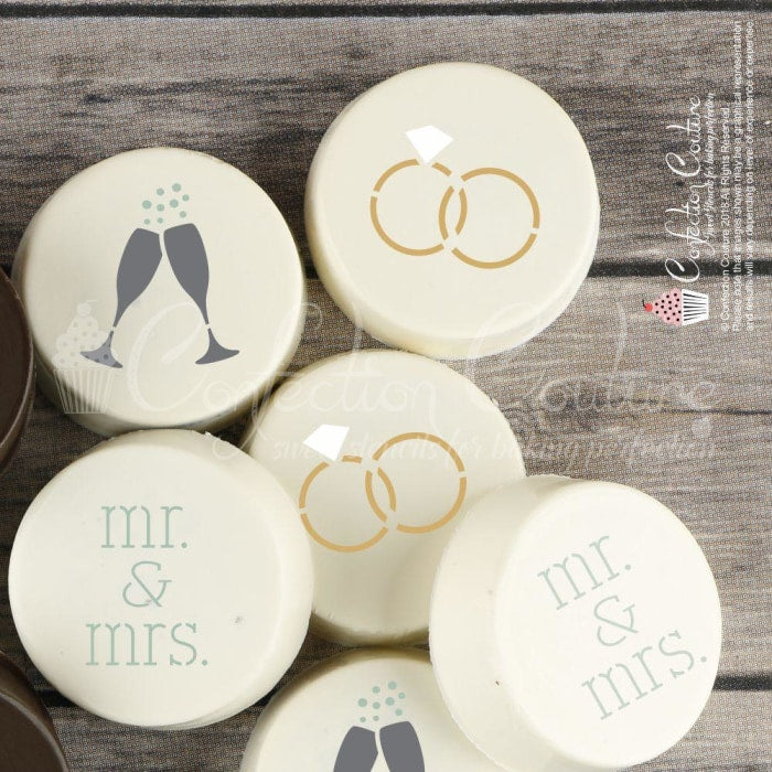 Wedding Round Cookie Stencil 3 Pc Set Round