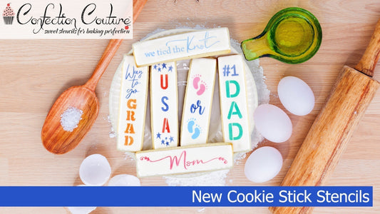 Ten Tips on How to Use our Cookie Stick Stencils!