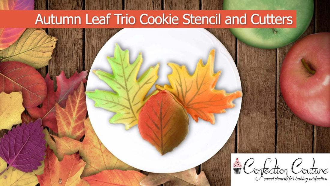 Autumn Leaf Trio Cookie Stencils and Cutters
