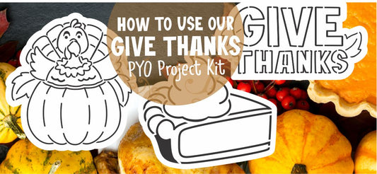 🍂 Paint-Your-Own Thanksgiving Cookies with the Give Thanks Project Kit🍗
