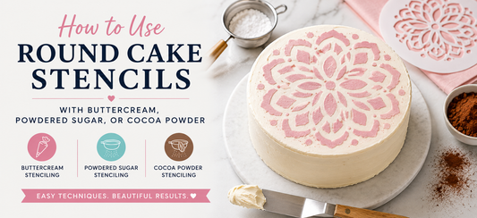 How to Use Round Cake Top Stencils