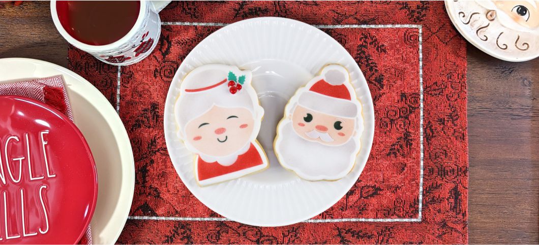 Create Mr. and Mrs. Claus Cookies for Christmas