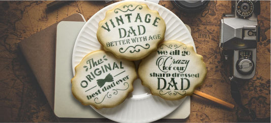 Make the Perfect Vintage Style Father's Day Cookies